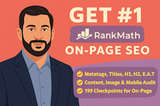 do complete rank math on page seo and technical optimization