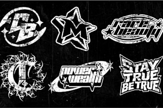 design freestyle logo for your brand merchandise music