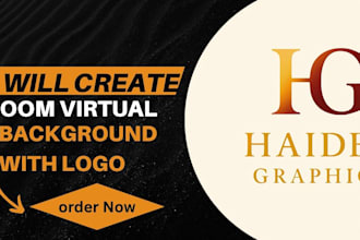 create zoom virtual background with logo