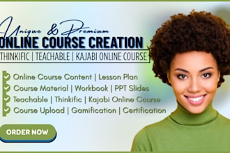 create online course creation course upload thinkific teachable kajabi website