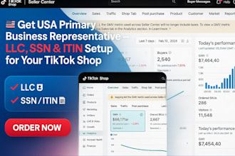 be USA business representative USA tiktok shop US tiktok shop tiktok account USA