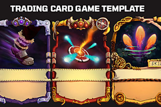 do custom card game template, card frame for board card game, trading card, tcg