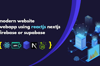 build a modern ai website webapp using reactjs nextjs firebase or supabase