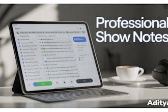 write your podcast show notes within 24 hours