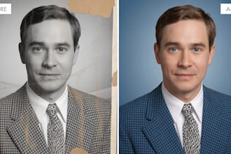 clean up old pictures and recoloring expert