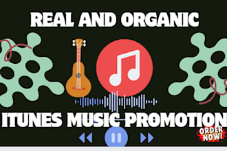 do real and organic itunes music promotion for your track