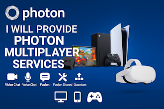create unity multiplayer games using photon fusion, voice, chat, and quantum