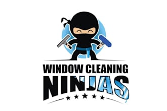 design mascot fun ninja fighter logo