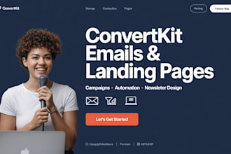 convertkit email templates newsletters kit landing pages automation