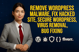 remove wordpress malware virus, fix hacked site, secure wordpress, bug fixing