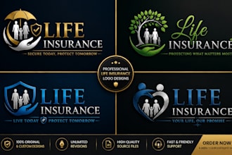design financial insurance accounting business logo