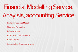 do financial modeling, analysis, accounting, forecasting