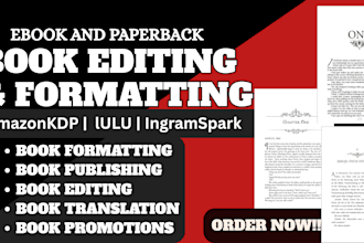 book format edit proofread your book journal design workbook cookbook fillable
