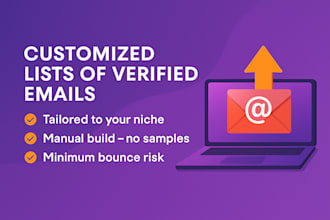 deliver high quality verified and niche targeted email lists