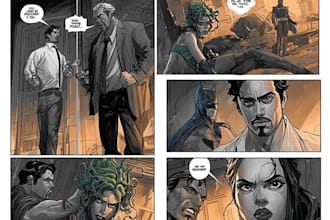 draw superhero comic art, action comic, comic page storyboard, noir gore comic