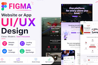 design modern landing page UI in figma