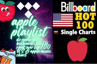 do apple music billboard chart to rank over top 100 USA apple music chart