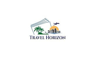 design awesome travel horizon logo