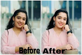 photoshop retouching, upscale and enhance resolution of photos
