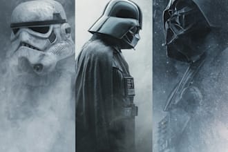 illustrate original star wars or sci fi characters