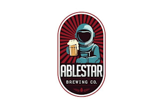 design captivating brewery logo space age visions