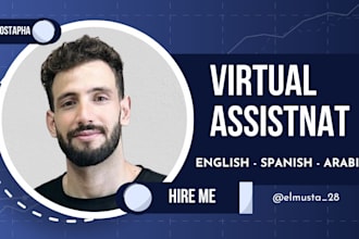 be your multilingual virtual assistant in english arabic and spanish