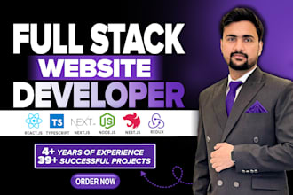 be full stack developer in react js next js node js nest js
