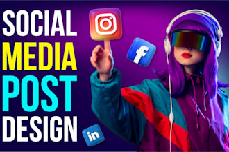 create social media posts, facebook ad image, instagram design