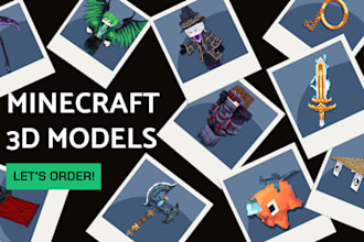 make minecraft 3d model from blockbench