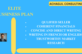help you write an elite business plan for your startup