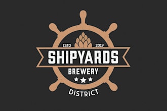 design a minimalist and creative brewery or beer logo