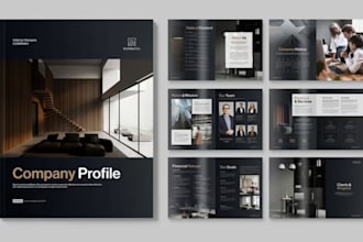 design digital product brochure, real estate brochure for marketing business
