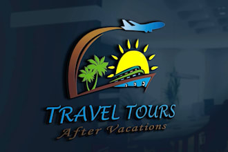 make modern travel agency hotel resort adventure photography logo design