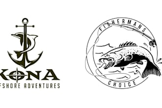 design outdoors, mountain hiking, hunting, fishing logo