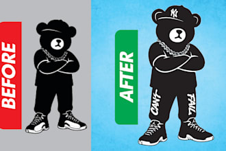 convert ai generated logo into professional vector files