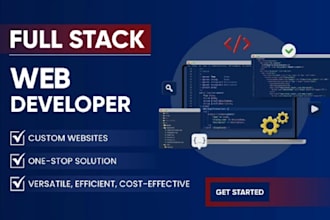 professional full stack web development custom website and ecommerce solutions