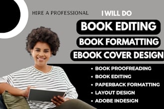 proofread do book editing kdp formatting book fixing for amazon adobe indesign