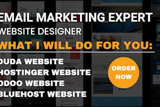 build and clone a professional high converting duda website that drives sales