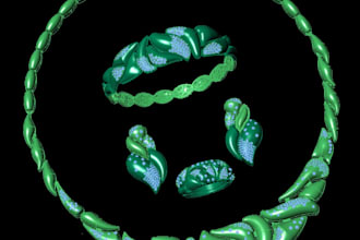 do 3d jewelry design and necklace design