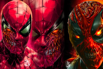 paint zombie faces with digital painting techniques