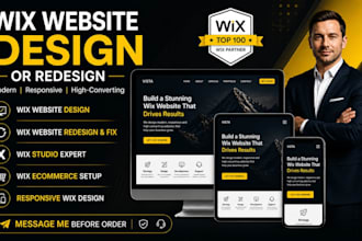 wix website design wix website redesign fix wix ecommerce wix studio website seo