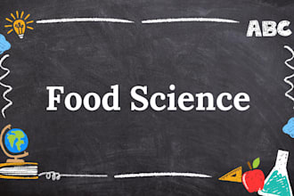 provide expert help in food science and food engineering