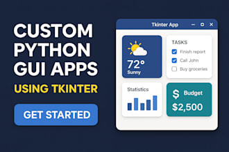 build custom python gui apps using tkinter