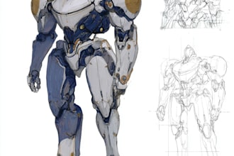 draw gundam, transformer, robot, armor, mecha