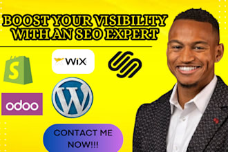 do onpage SEO on wordpress, shopify, wix, custom squarespace landing page expert