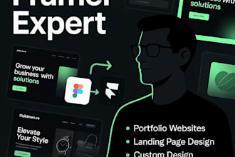 create modern framer website design, framer landing page, framer developer