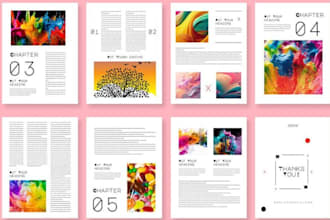 design editorial zine book design layout, magazine, publication