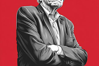 draw political cartoons illustrations