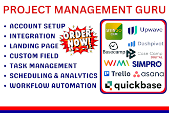 basecamp asana trello quickbase upwave dashpivot sesamehr baserow backlog simpro