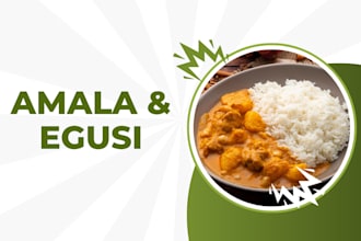 do amala, efo riro and egusi, obe ogbolo, iyan egusi